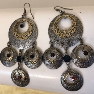 Unique flowy earrings